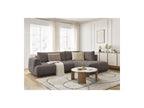 Fuji - Canapé D'Angle L Convertible - Tissu Lisse - Angle Droit