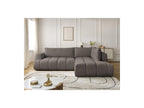 Fuji - Canapé D'Angle L Convertible - Tissu Lisse - Angle Droit