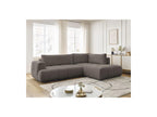 Fuji - Canapé D'Angle L Convertible - Tissu Lisse - Angle Droit