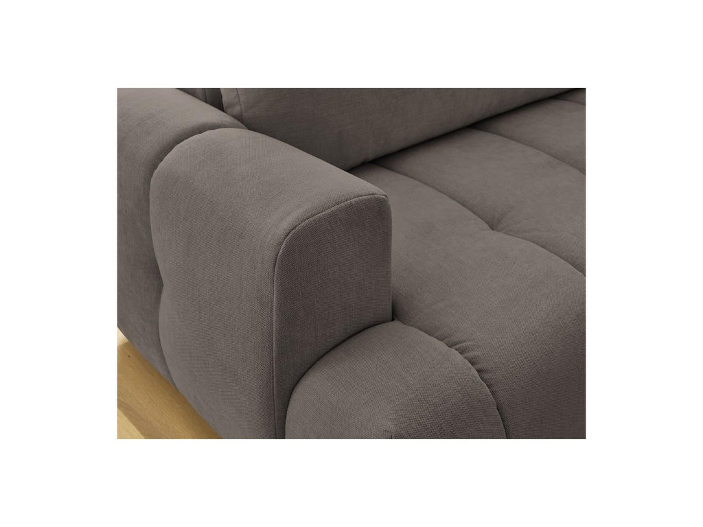Fuji - Canapé D'Angle L Convertible - Tissu Lisse - Angle Droit