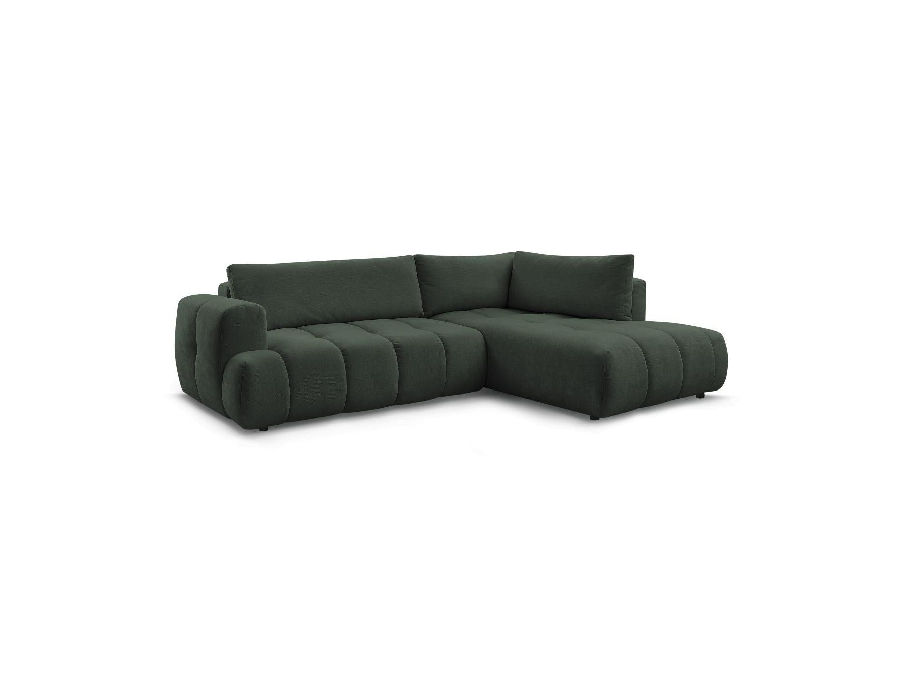 Fuji - Canapé D'Angle L Convertible - Tissu Lisse - Angle Droit