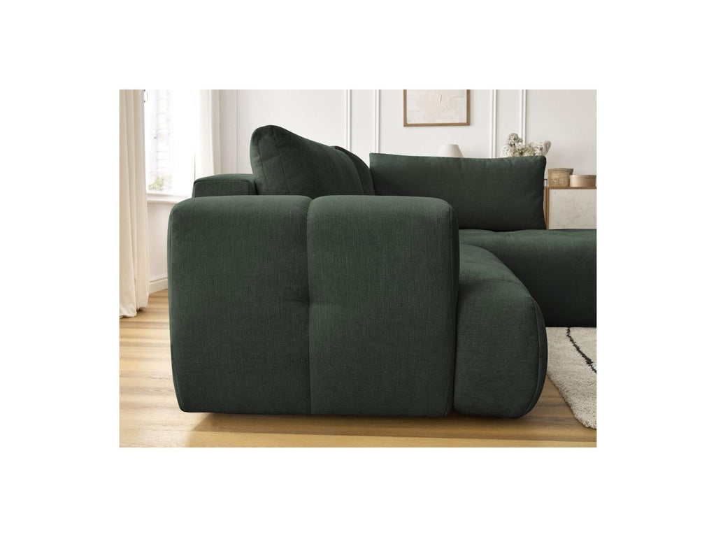 Fuji - Canapé D'Angle L Convertible - Tissu Lisse - Angle Droit