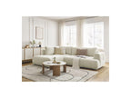 Fuji - Canapé D'Angle L Convertible - Tissu Lisse - Angle Gauche
