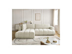 Fuji - Canapé D'Angle L Convertible - Tissu Lisse - Angle Gauche
