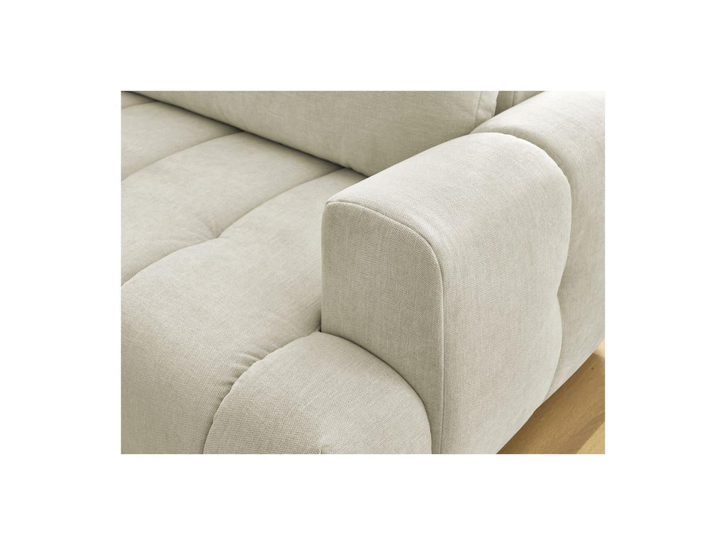 Fuji - Canapé D'Angle L Convertible - Tissu Lisse - Angle Gauche