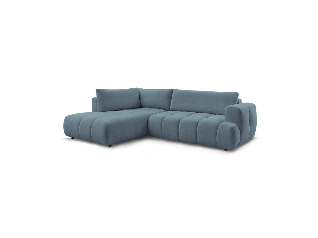 Fuji - Canapé D'Angle L Convertible - Tissu Lisse - Angle Gauche