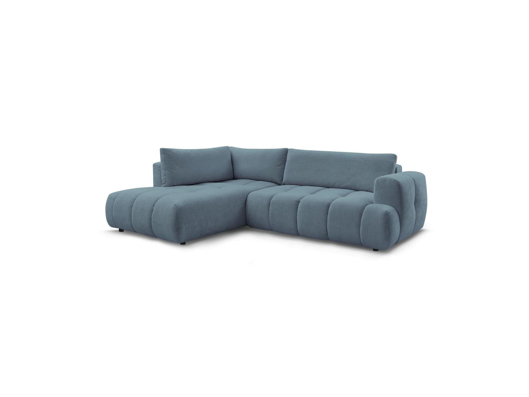 Fuji - Canapé D'Angle L Convertible - Tissu Lisse - Angle Gauche