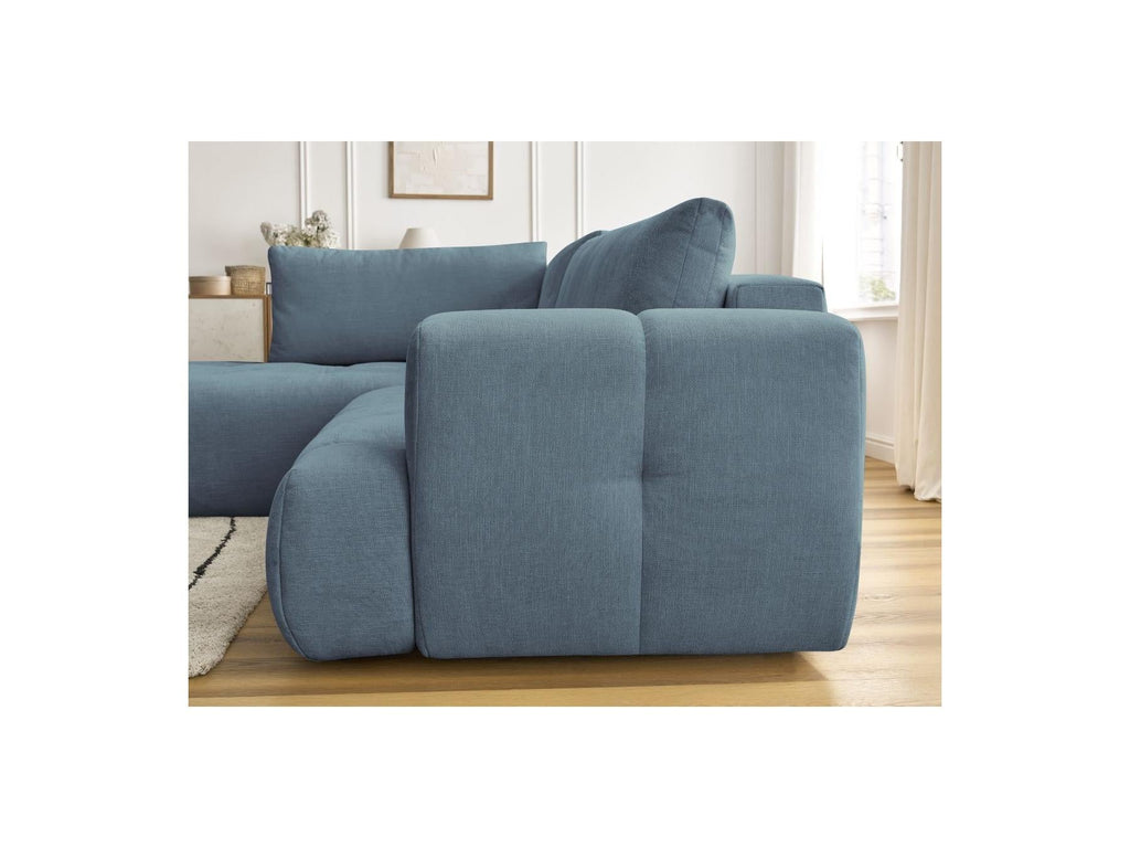 Fuji - Canapé D'Angle L Convertible - Tissu Lisse - Angle Gauche