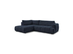 Fuji - Canapé D'Angle L Convertible - Tissu Lisse - Angle Gauche