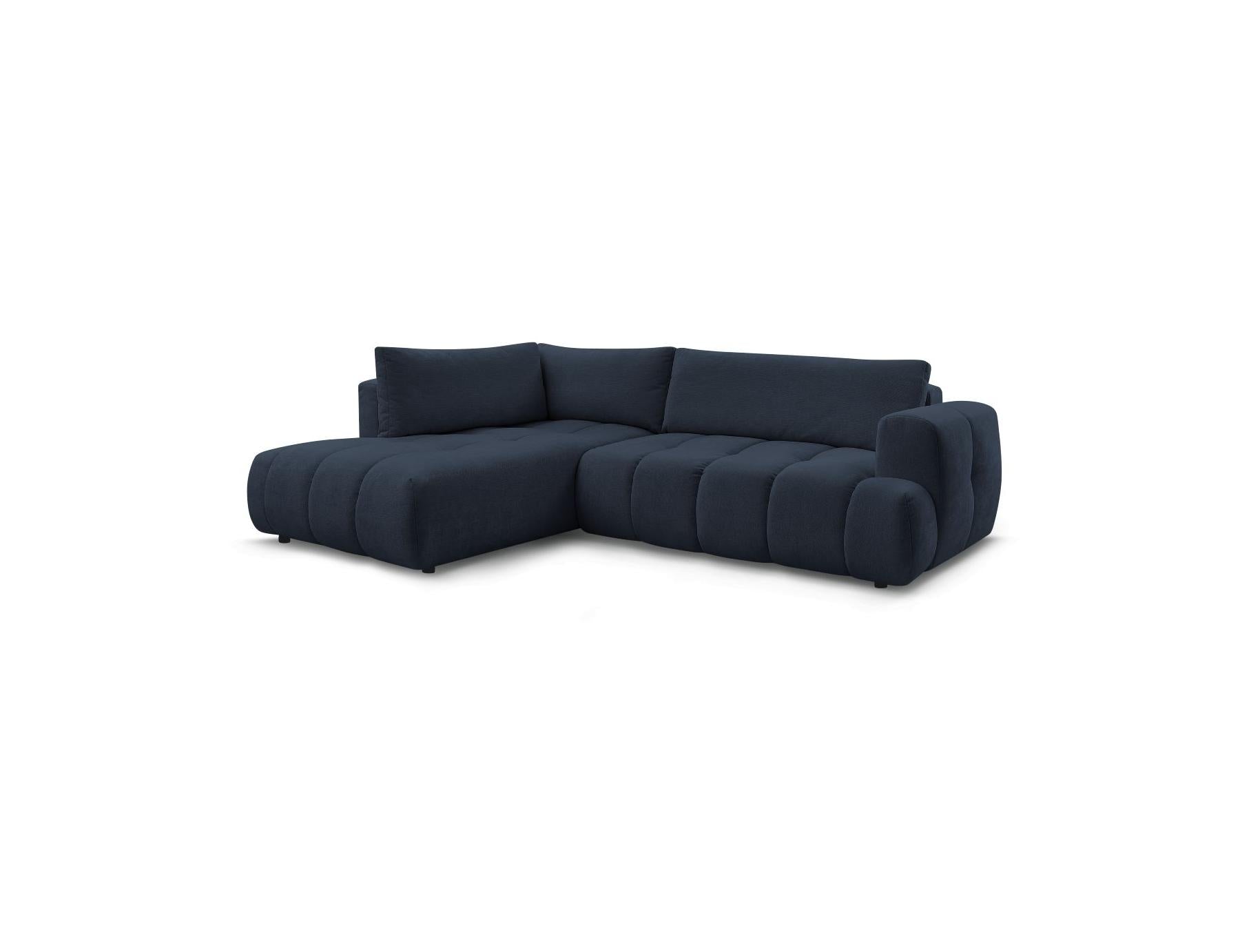 Fuji - Canapé D'Angle L Convertible - Tissu Lisse - Angle Gauche