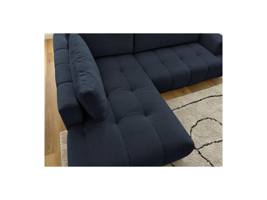 Fuji - Canapé D'Angle L Convertible - Tissu Lisse - Angle Gauche