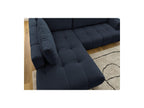 Fuji - Canapé D'Angle L Convertible - Tissu Lisse - Angle Gauche