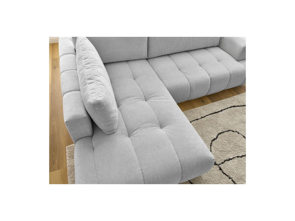 Fuji - Canapé D'Angle L Convertible - Tissu Lisse - Angle Gauche