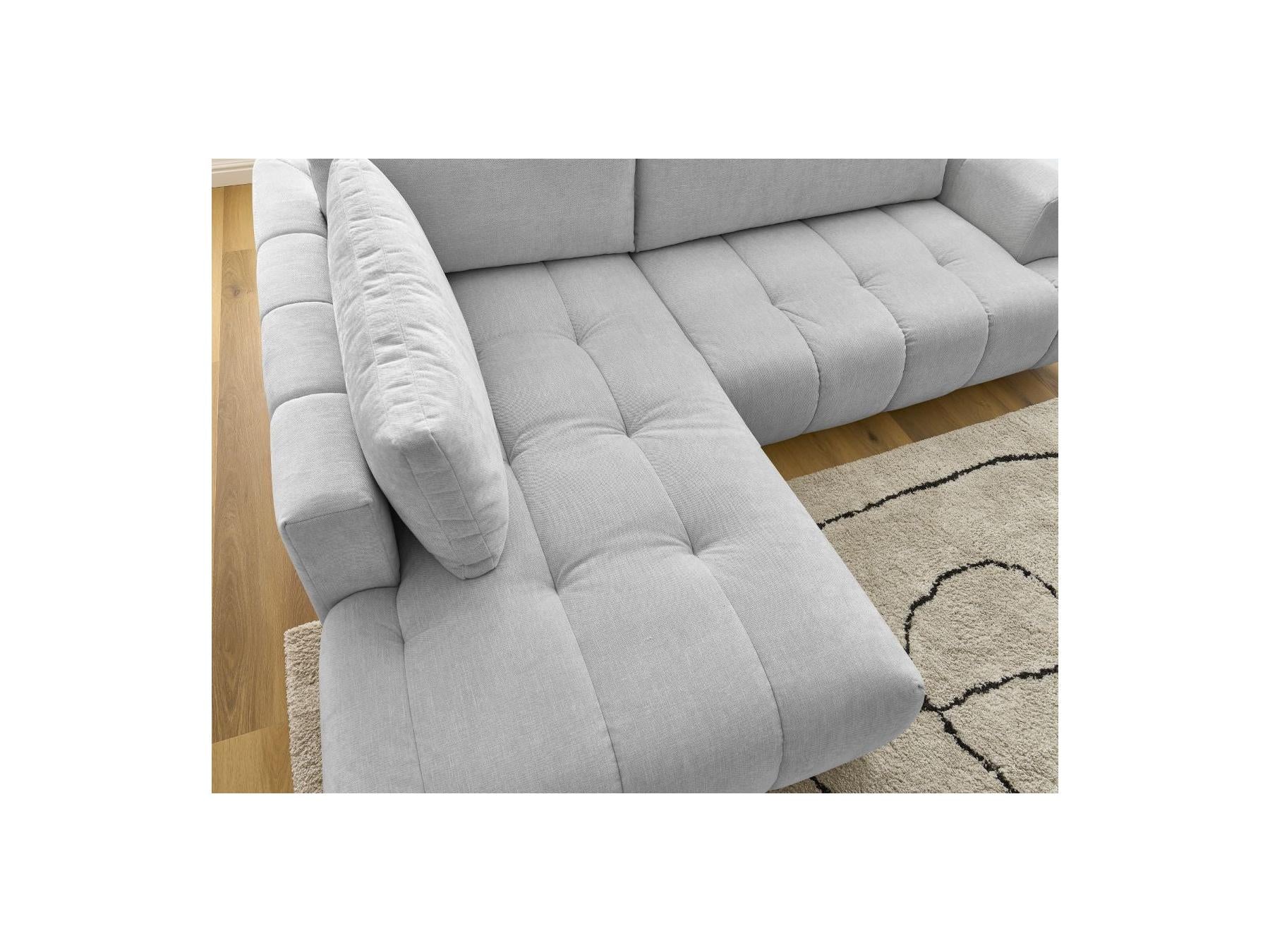 Fuji - Canapé D'Angle L Convertible - Tissu Lisse - Angle Gauche