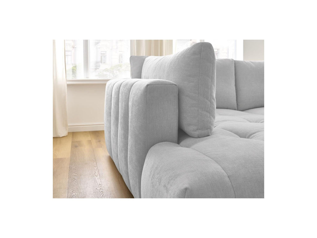 Fuji - Canapé D'Angle L Convertible - Tissu Lisse - Angle Gauche