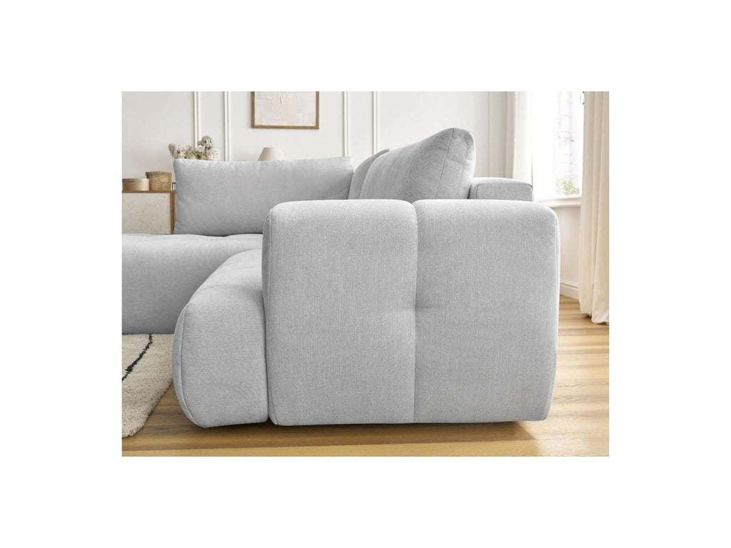 Fuji - Canapé D'Angle L Convertible - Tissu Lisse - Angle Gauche