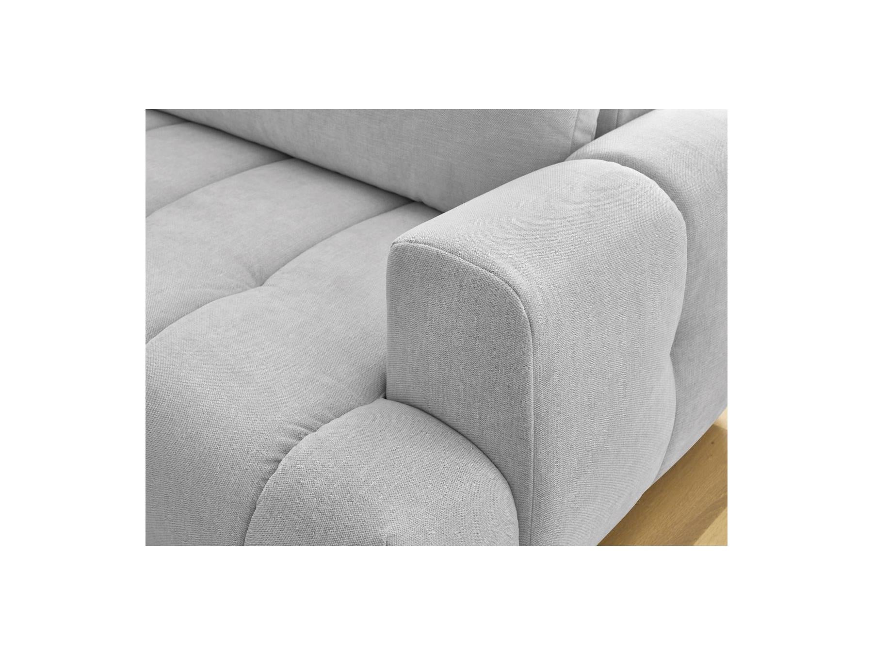 Fuji - Canapé D'Angle L Convertible - Tissu Lisse - Angle Gauche