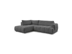 Fuji - Canapé D'Angle L Convertible - Tissu Lisse - Angle Gauche