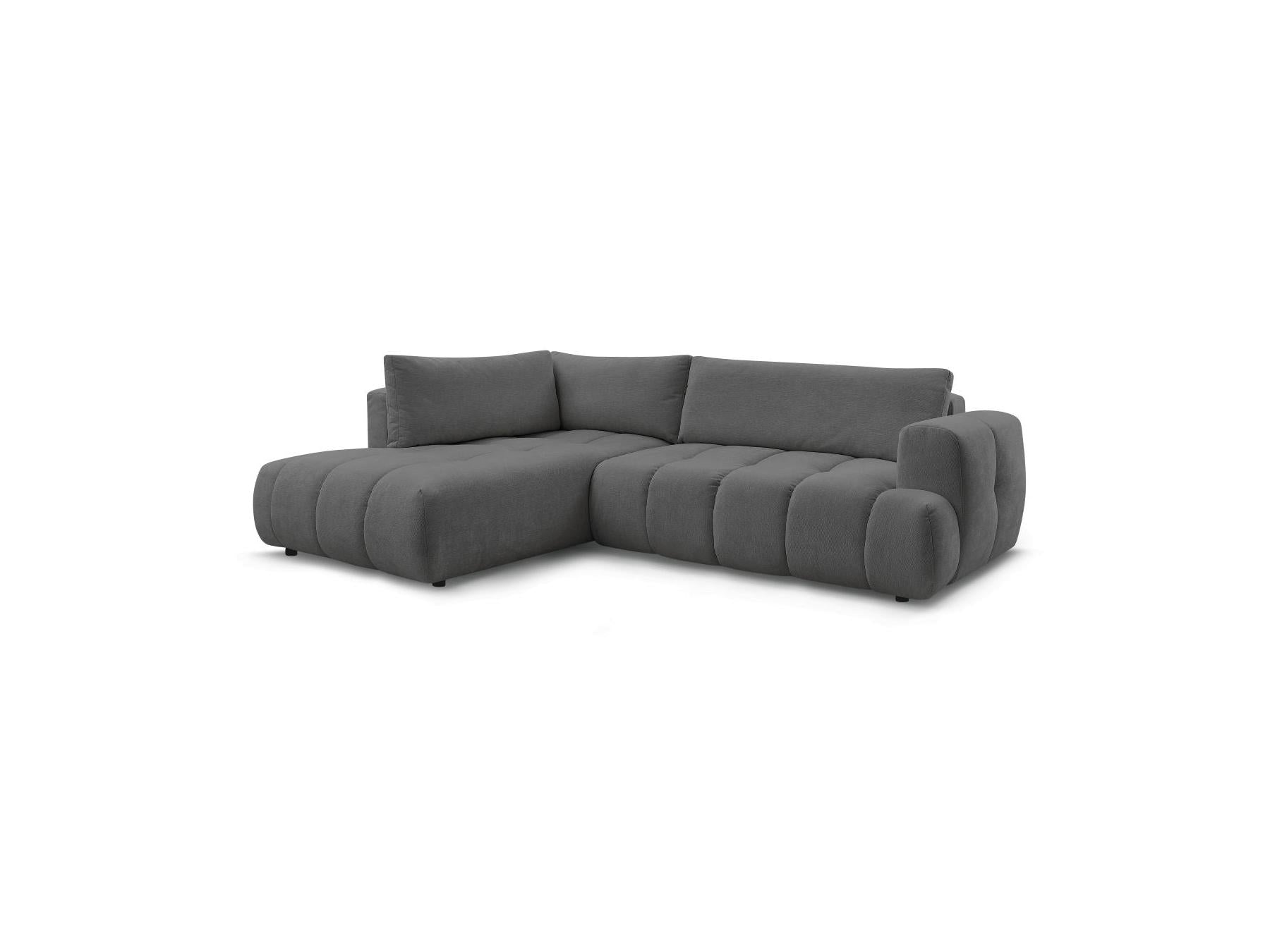 Fuji - Canapé D'Angle L Convertible - Tissu Lisse - Angle Gauche