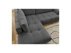 Fuji - Canapé D'Angle L Convertible - Tissu Lisse - Angle Gauche