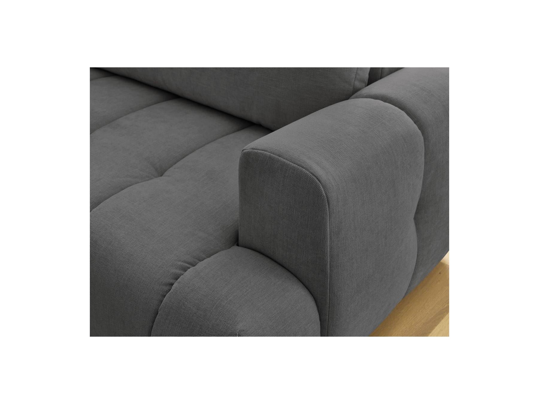 Fuji - Canapé D'Angle L Convertible - Tissu Lisse - Angle Gauche