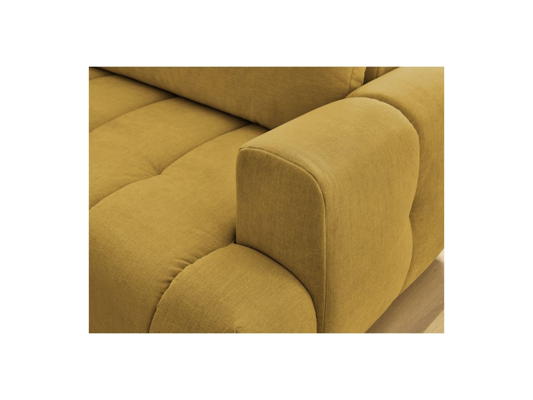 Fuji - Canapé D'Angle L Convertible - Tissu Lisse - Angle Gauche