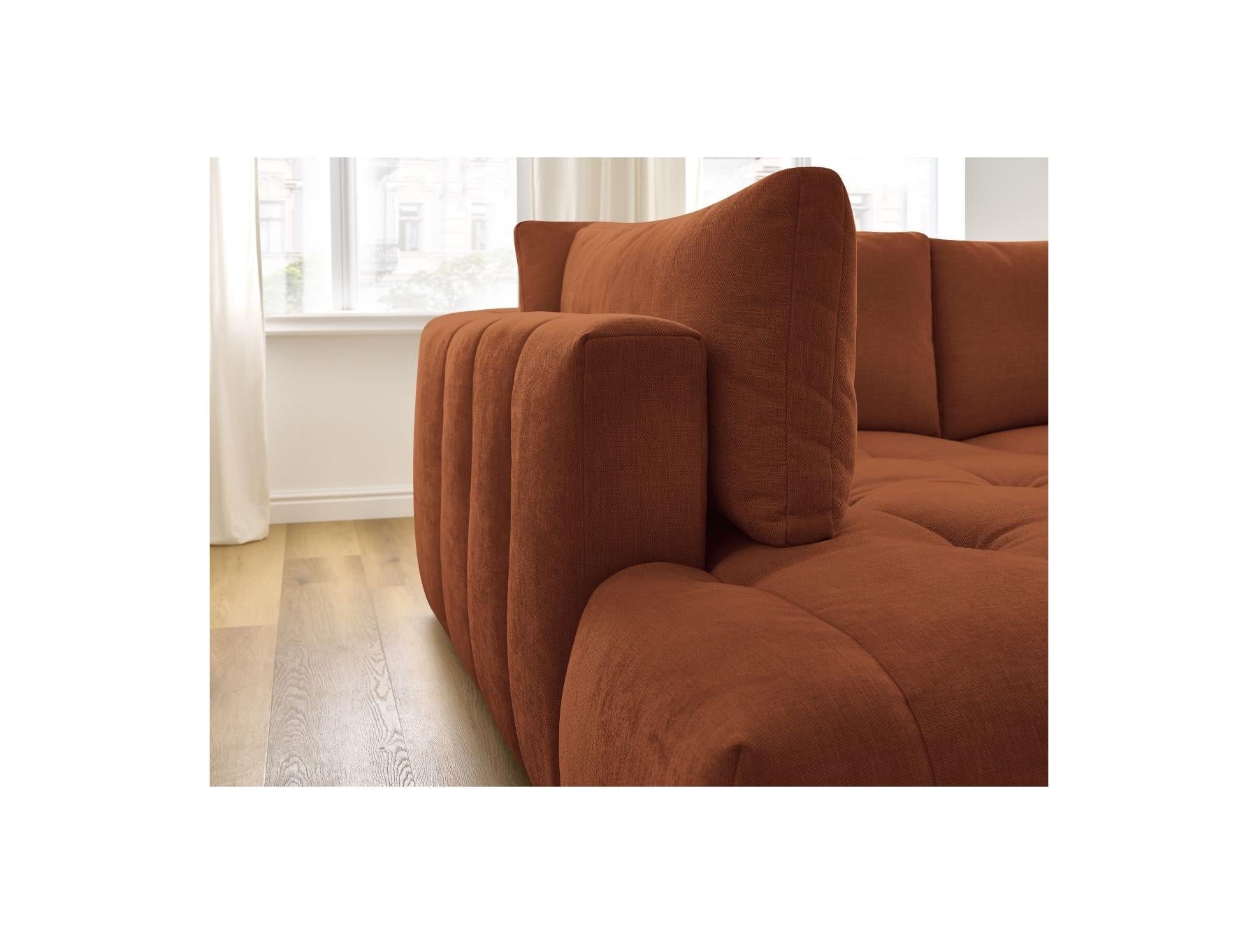 Fuji - Canapé D'Angle L Convertible - Tissu Lisse - Angle Gauche