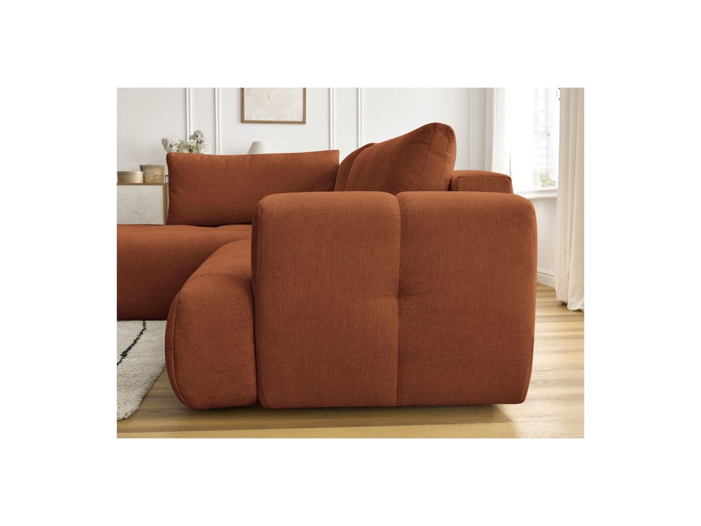 Fuji - Canapé D'Angle L Convertible - Tissu Lisse - Angle Gauche