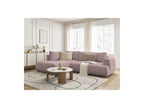 Fuji - Canapé D'Angle L Convertible - Tissu Lisse - Angle Gauche