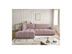 Fuji - Canapé D'Angle L Convertible - Tissu Lisse - Angle Gauche