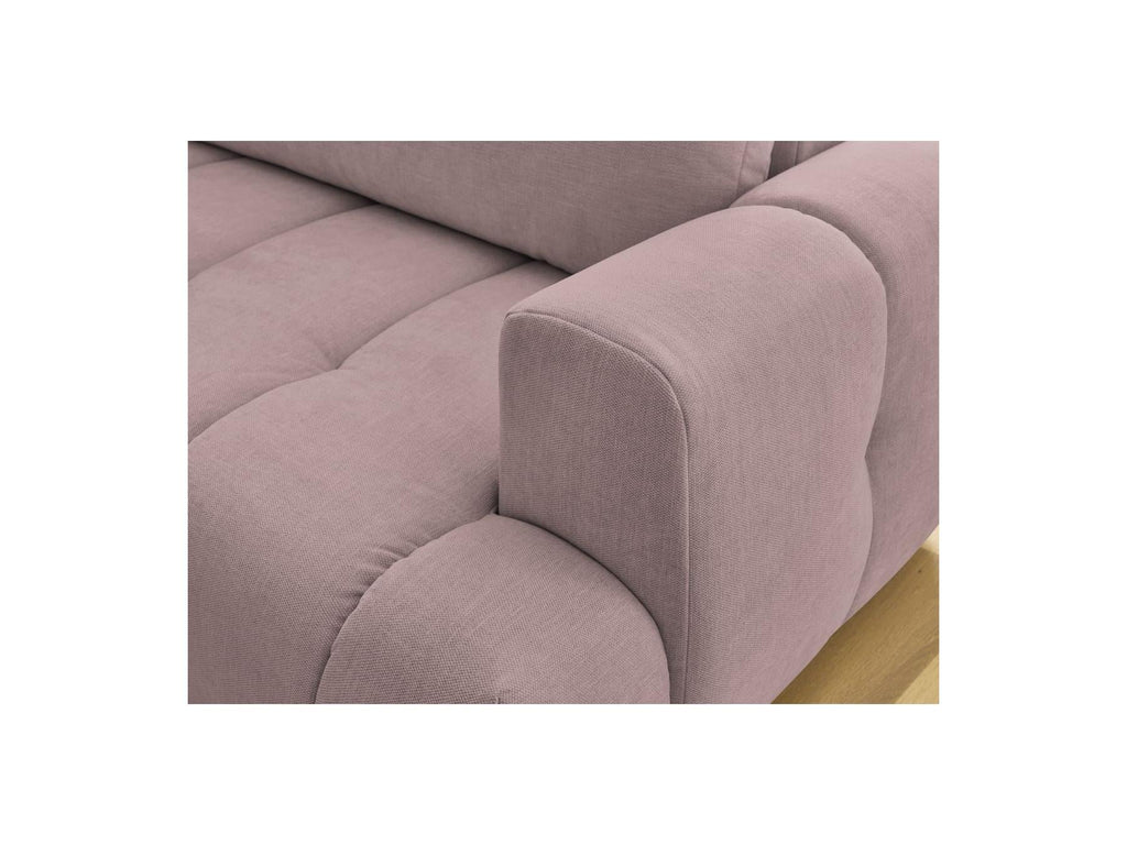 Fuji - Canapé D'Angle L Convertible - Tissu Lisse - Angle Gauche