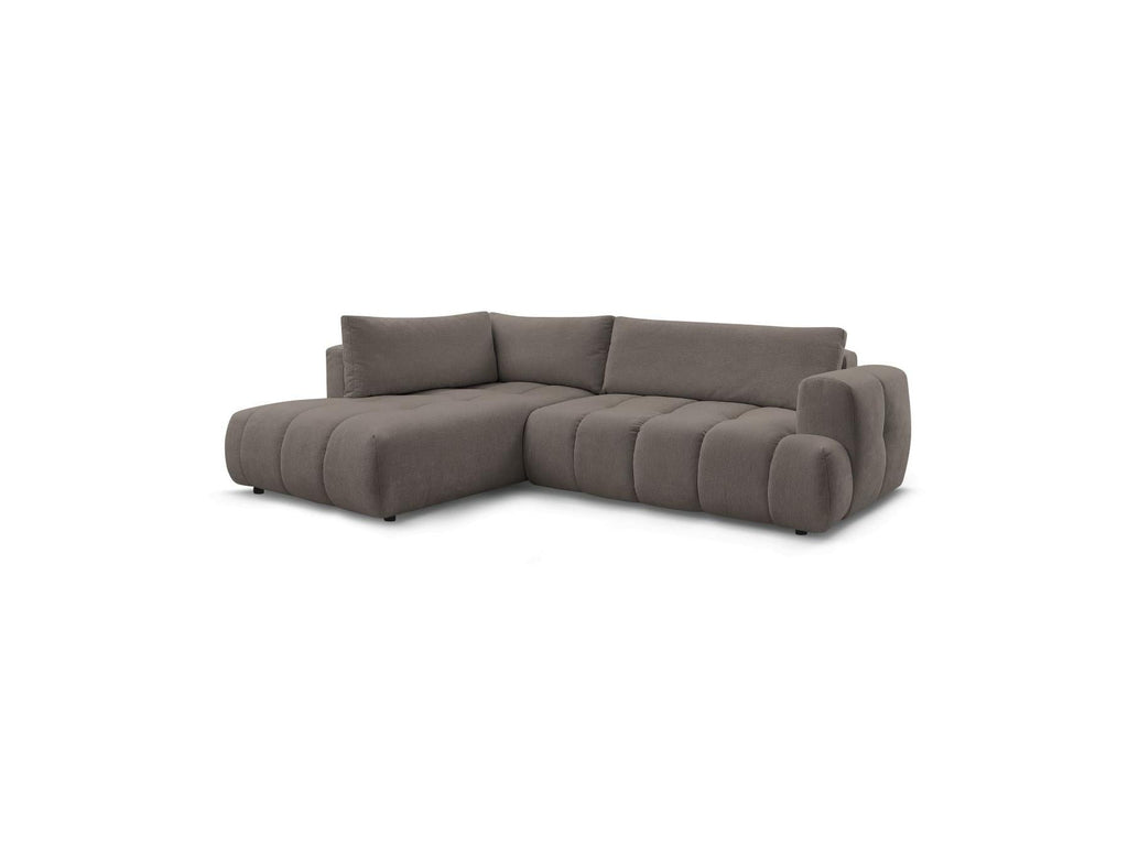 Fuji - Canapé D'Angle L Convertible - Tissu Lisse - Angle Gauche