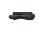 Fuji - Canapé D'Angle L Convertible - Tissu Lisse - Angle Gauche