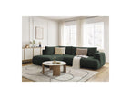 Fuji - Canapé D'Angle L Convertible - Tissu Lisse - Angle Gauche
