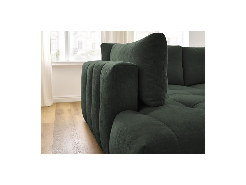 Fuji - Canapé D'Angle L Convertible - Tissu Lisse - Angle Gauche
