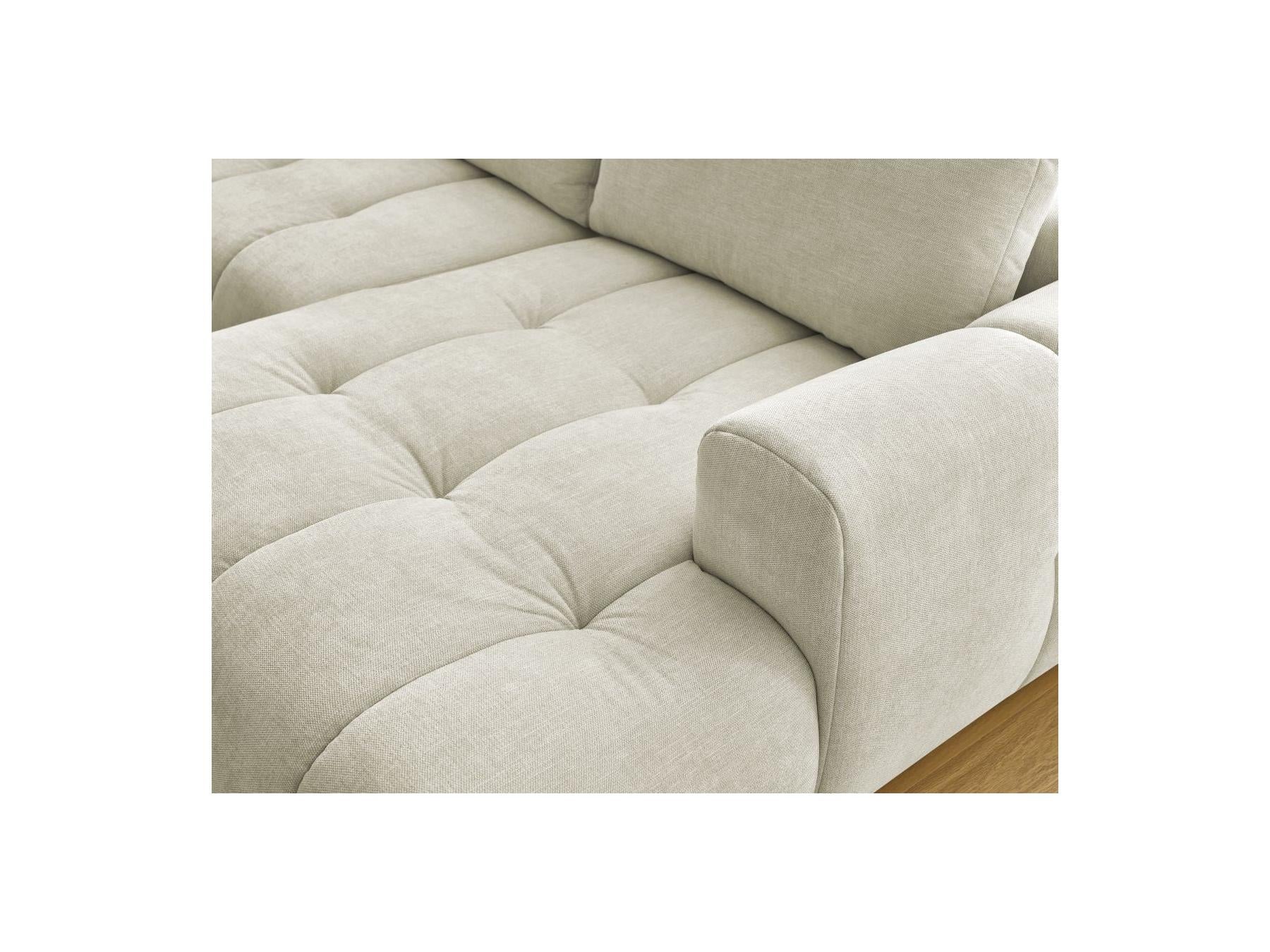 Fuji - Canapé Panoramique Convertible - Tissu Lisse - Angle Droit