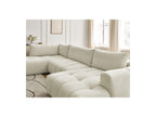 Fuji - Canapé Panoramique Convertible - Tissu Lisse - Angle Droit