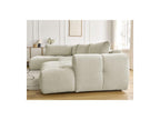 Fuji - Canapé Panoramique Convertible - Tissu Lisse - Angle Droit