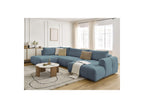 Fuji - Canapé Panoramique Convertible - Tissu Lisse - Angle Droit