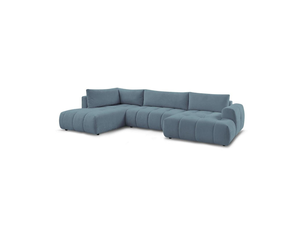 Fuji - Canapé Panoramique Convertible - Tissu Lisse - Angle Droit