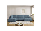 Fuji - Canapé Panoramique Convertible - Tissu Lisse - Angle Droit