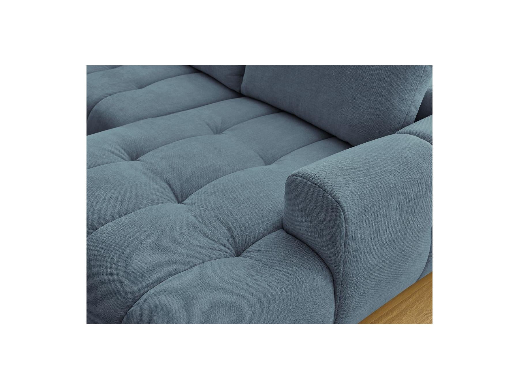 Fuji - Canapé Panoramique Convertible - Tissu Lisse - Angle Droit