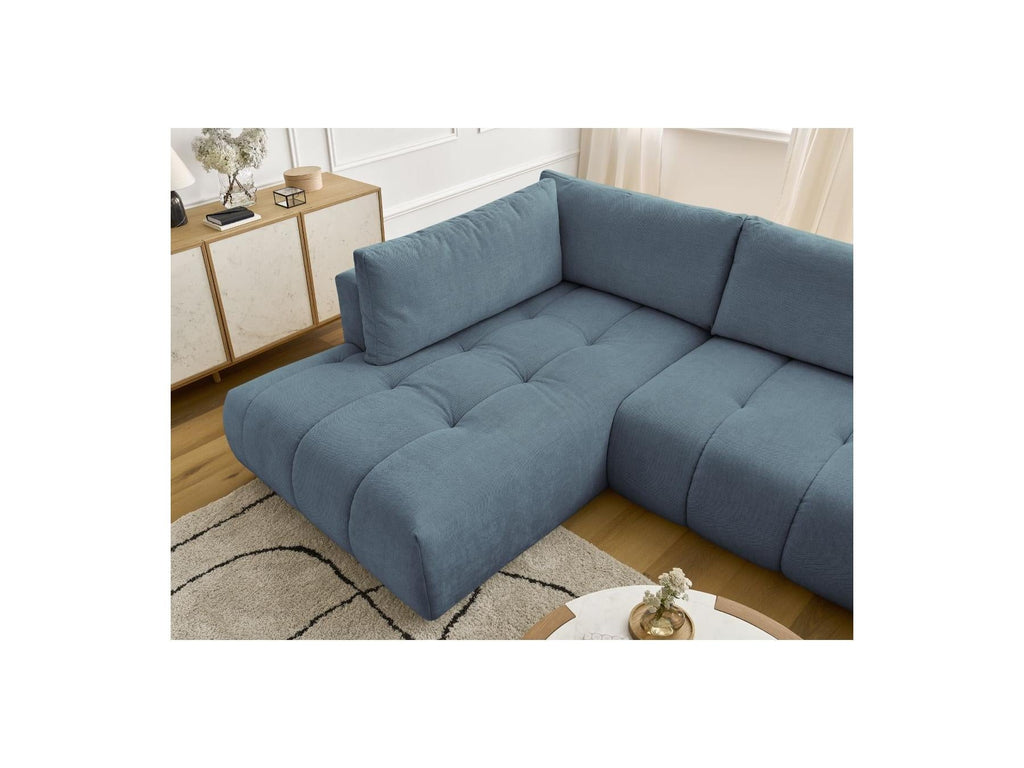Fuji - Canapé Panoramique Convertible - Tissu Lisse - Angle Droit