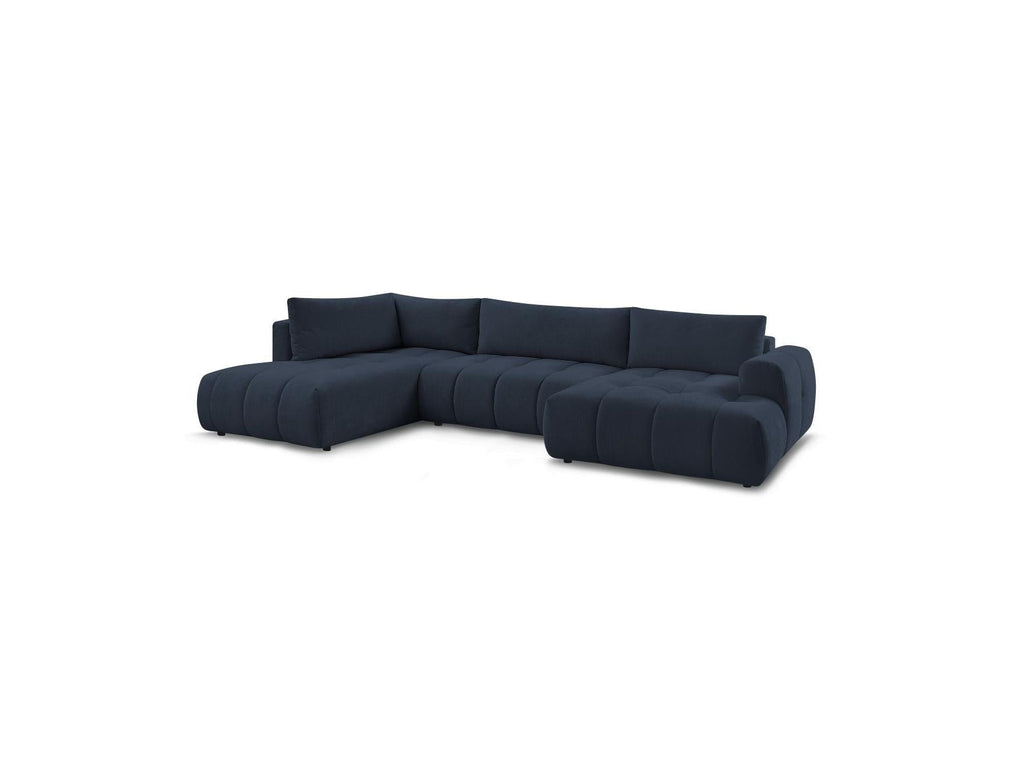Fuji - Canapé Panoramique Convertible - Tissu Lisse - Angle Droit