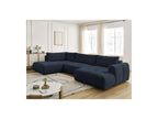 Fuji - Canapé Panoramique Convertible - Tissu Lisse - Angle Droit