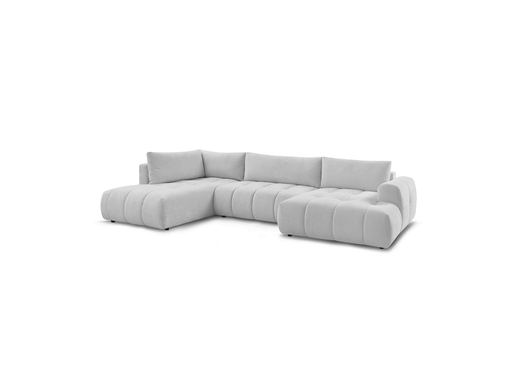 Fuji - Canapé Panoramique Convertible - Tissu Lisse - Angle Droit