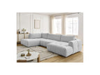 Fuji - Canapé Panoramique Convertible - Tissu Lisse - Angle Droit