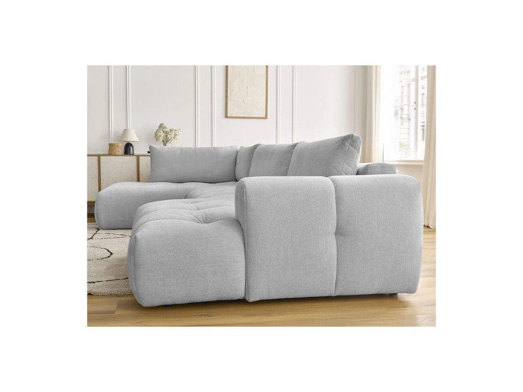 Fuji - Canapé Panoramique Convertible - Tissu Lisse - Angle Droit