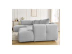 Fuji - Canapé Panoramique Convertible - Tissu Lisse - Angle Droit