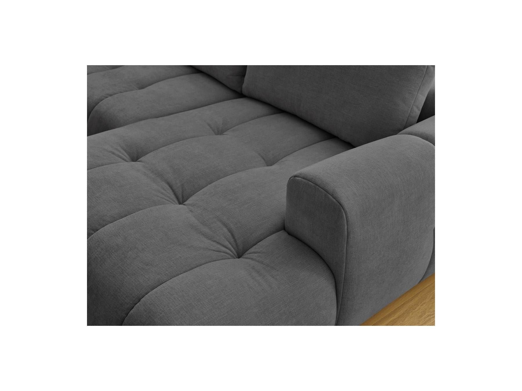 Fuji - Canapé Panoramique Convertible - Tissu Lisse - Angle Droit